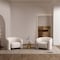 Manhattan Comfort Modern Sylvia Tweed Accent Chair in Angora - Set of 2 2-AC070-AN - alternate 1